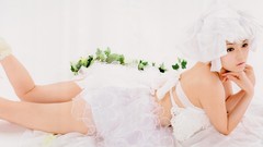 Woman models Sayumi Michishige