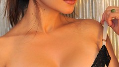 Woman models slip Alley Baggett