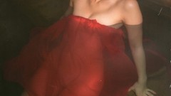 Woman models wet asians