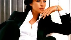 Woman Monica Bellucci Actress brunettes Italian black clothes