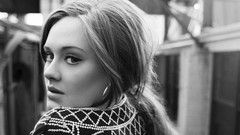 Woman monochrome Adele (singer)