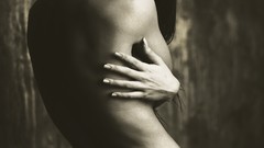 Woman monochrome artistic chill