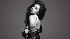 Woman monochrome asians tattoos models Korean k-pop kim hyuna