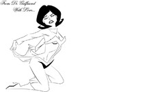 Woman monochrome boots black hair The Venture Bros. Dr. 