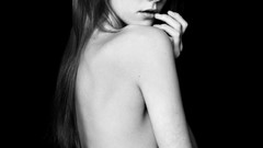 Woman monochrome brunettes backside