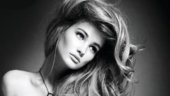 Woman monochrome faces greyscale