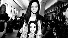 Woman monochrome grayscale Leigh Lezark