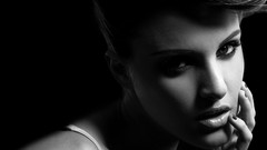 Woman monochrome greyscale Andie Valentino