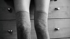 Woman monochrome legs knee socks High socks body parts