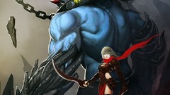 Woman Monsters chained Swords