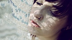 Woman move brunettes piercings