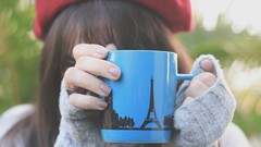 Woman mugs anime girls