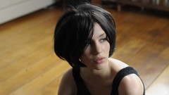 Woman natural brunettes short hair black hair complex magazine