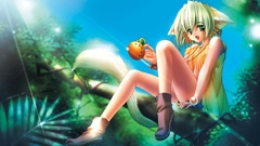 Woman nature nekomimi animal