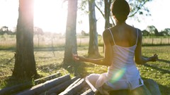 Woman nature outdoors sunlight