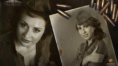 Woman old photo shells sleeves World of Tanks uniforms video 