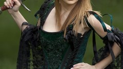 Woman outdoors blondes Medieval Bare Maidens Leia (Bare Maidens)