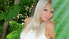 Woman outdoors blondes Met-Art magazine Katerina H katerina