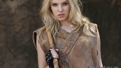 Woman outdoors blondes models Bare Maidens Izlee