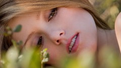 Woman outdoors blondes models Digital Desire magazine Shae Snow