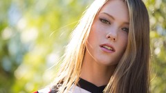 Woman outdoors blondes models Digital Desire magazine Shae Snow