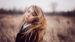 Woman outdoors blondes Zara Jay girls in nature