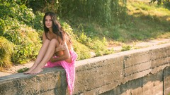 Woman outdoors brunettes nipples ukrainian Katya AC Pamela W 