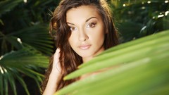 Woman outdoors brunettes Zara B