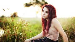 Woman outdoors redheads girls in nature Taylor McCutchan Tosha 