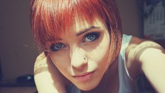 Woman Photographers faces blue eyes redheads deviantart 