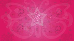 Woman pink Butterflies