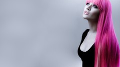 Woman pink hair Kelly Eden