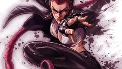 Woman pink hair street fighter artwork C. Viper Alvin Lee