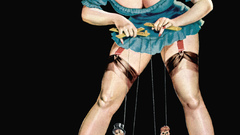 Woman pinups bent over