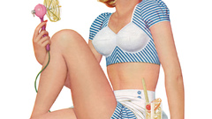 Woman pinups cocktail