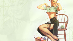 Woman pinups Gil Elvgren