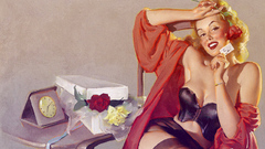 Woman pinups Gil Elvgren