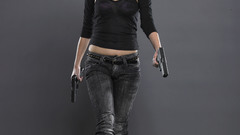 Woman pistols summer glau