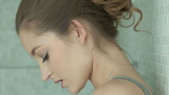 Woman Profile faces brunettes models shower pornstars updo 