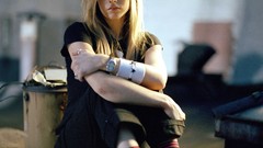 Woman punk Celebrity Avril Lavigne blondes brunettes punk rock 