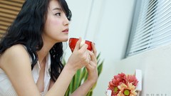 Woman pupil asians models black hair Korean Choi Ji Hyang