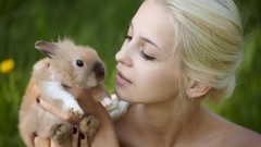 Woman rabbits faces Soul nude Leonie
