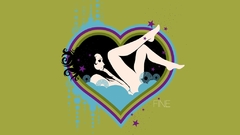 Woman rainbows Hearts