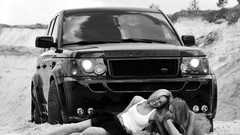 Woman Range Rover