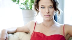 Woman red dress Actress blue eyes brunettes thompson Scottie 