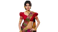 Woman red dress blouse samantha indian photo shoot hips indian 