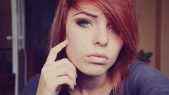 Woman redhead Lana Branishti