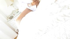 Woman redheads beds Jayden