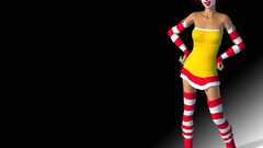 Woman redheads cgi clowns