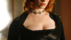 Woman redheads cleavage christina
